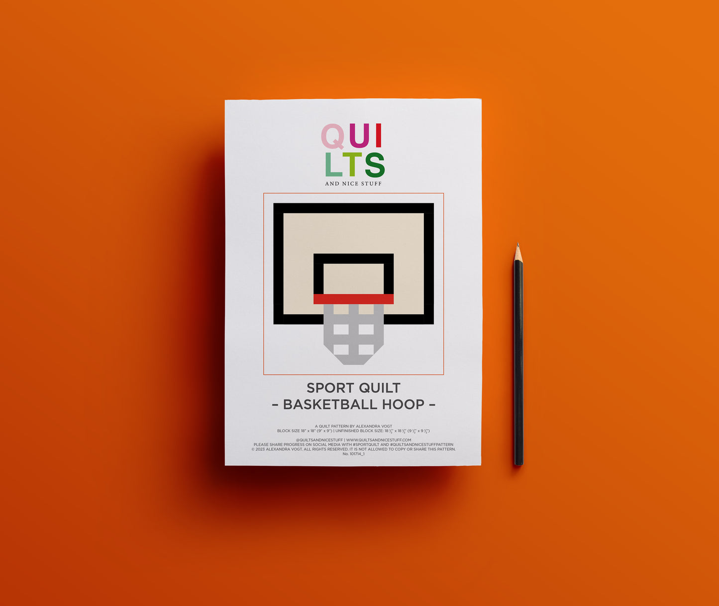 Basketballkorb – PDF Quilt Block Anleitung