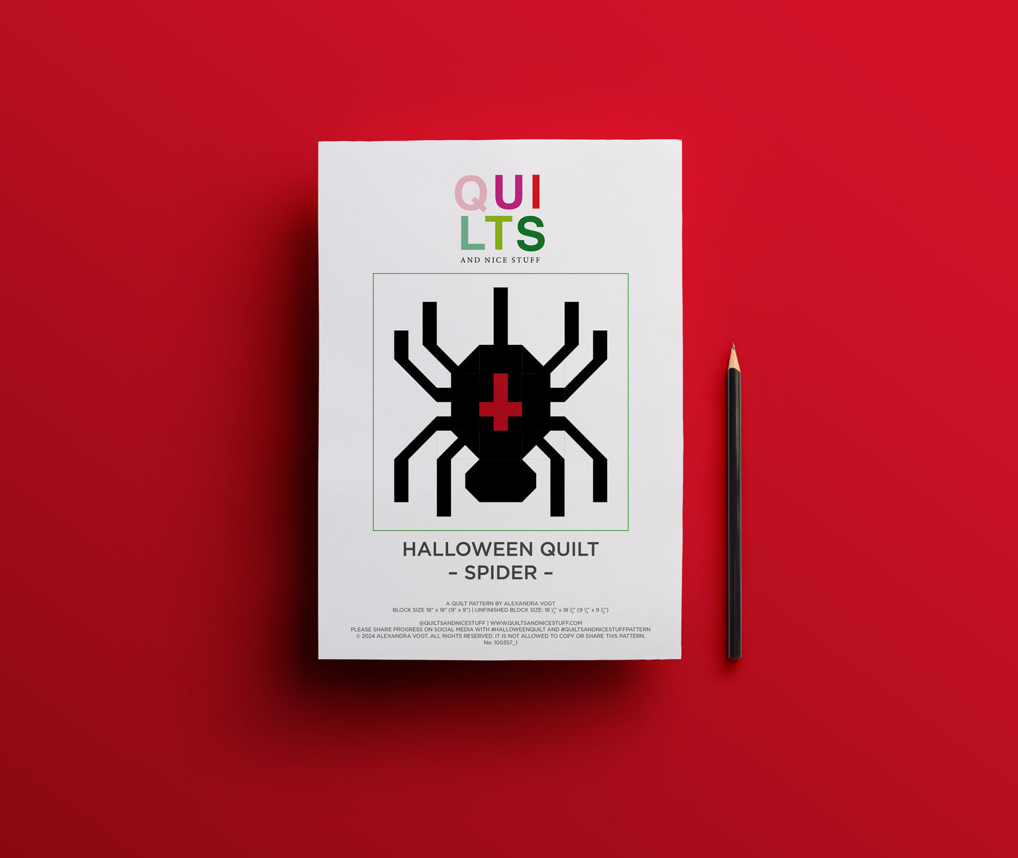 Spider – PDF Quilt Block Pattern