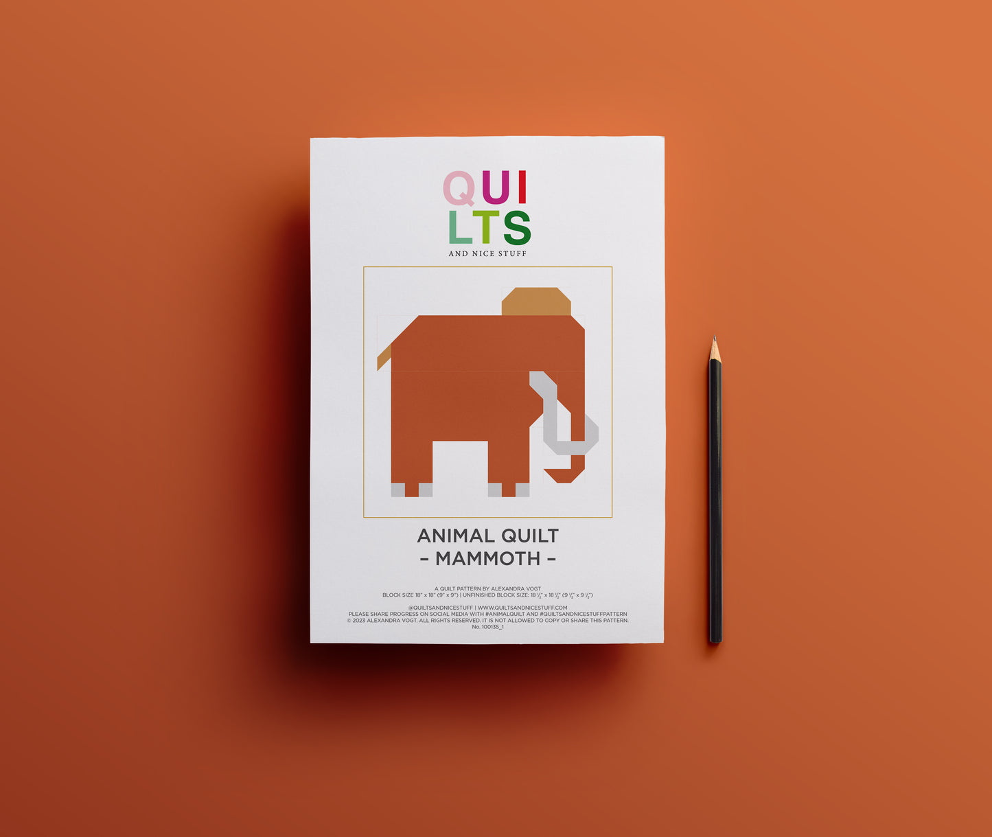 Mammoth – PDF Quilt Block Pattern