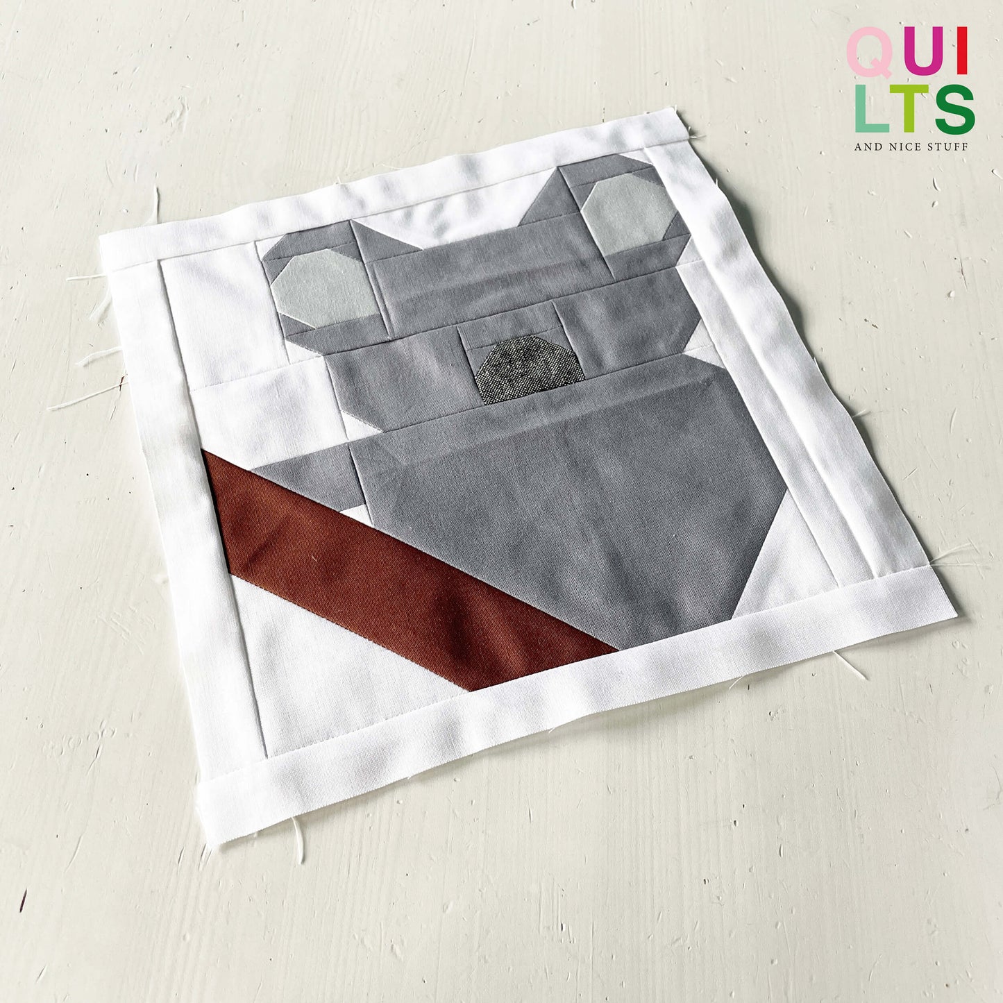 Koala Bear – PDF Quilt Block Pattern