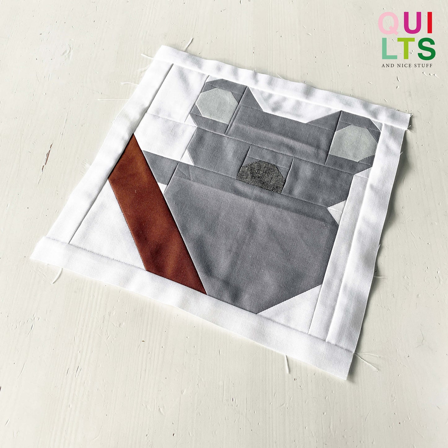 Koala Bear – PDF Quilt Block Pattern