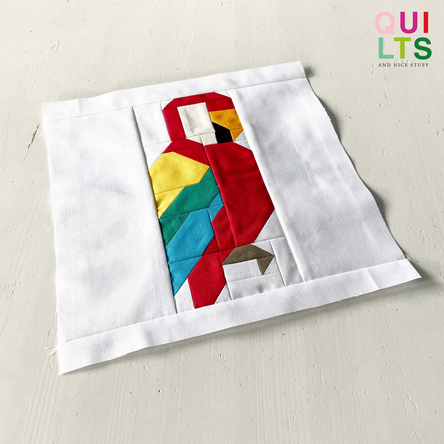 Parrot – PDF Quilt Block Pattern