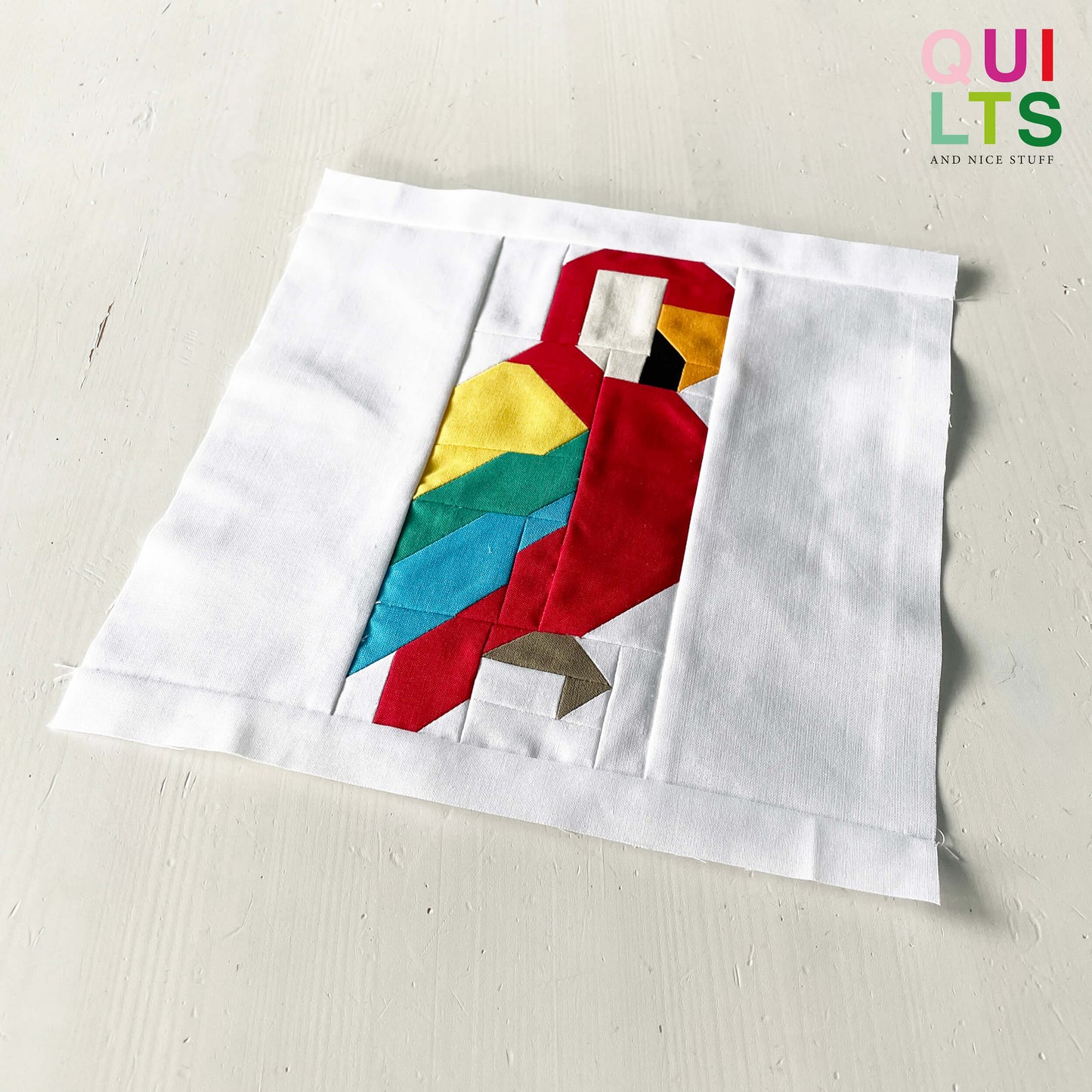 Parrot – PDF Quilt Block Pattern