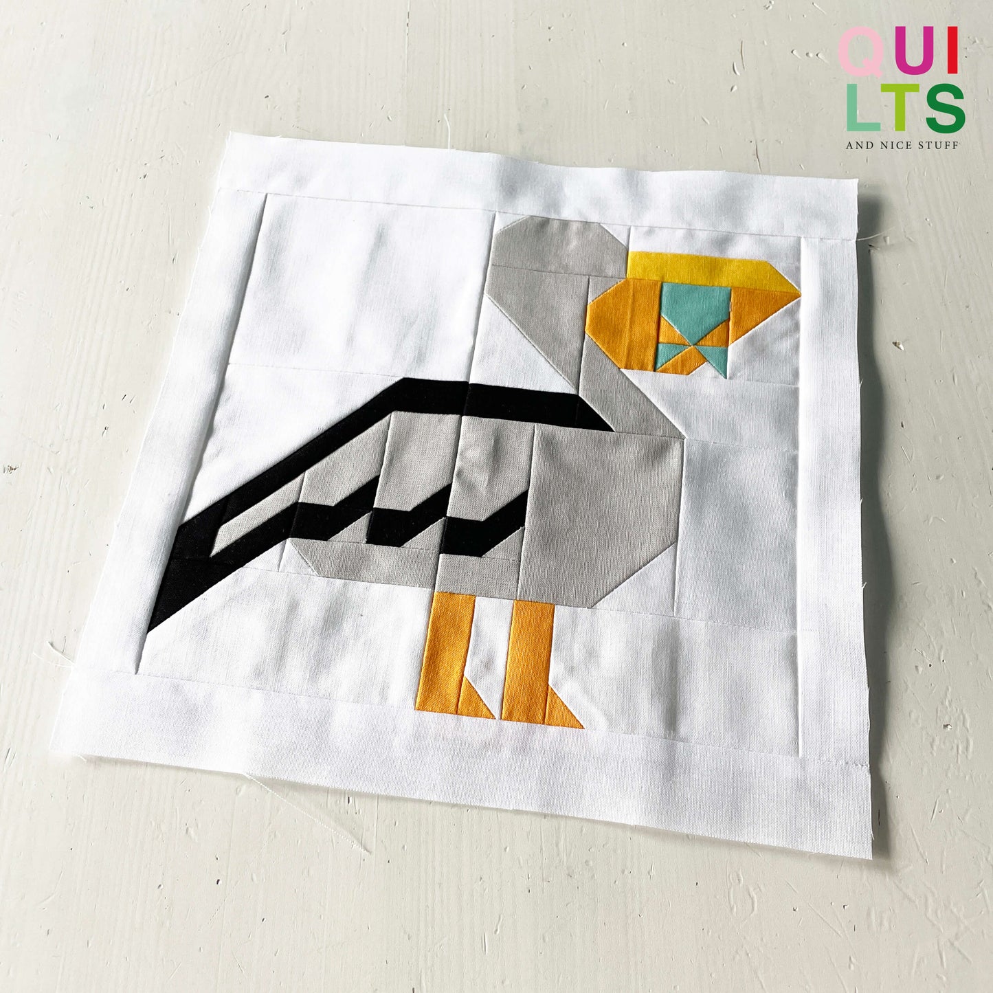 Pelican – PDF Quilt Block Pattern