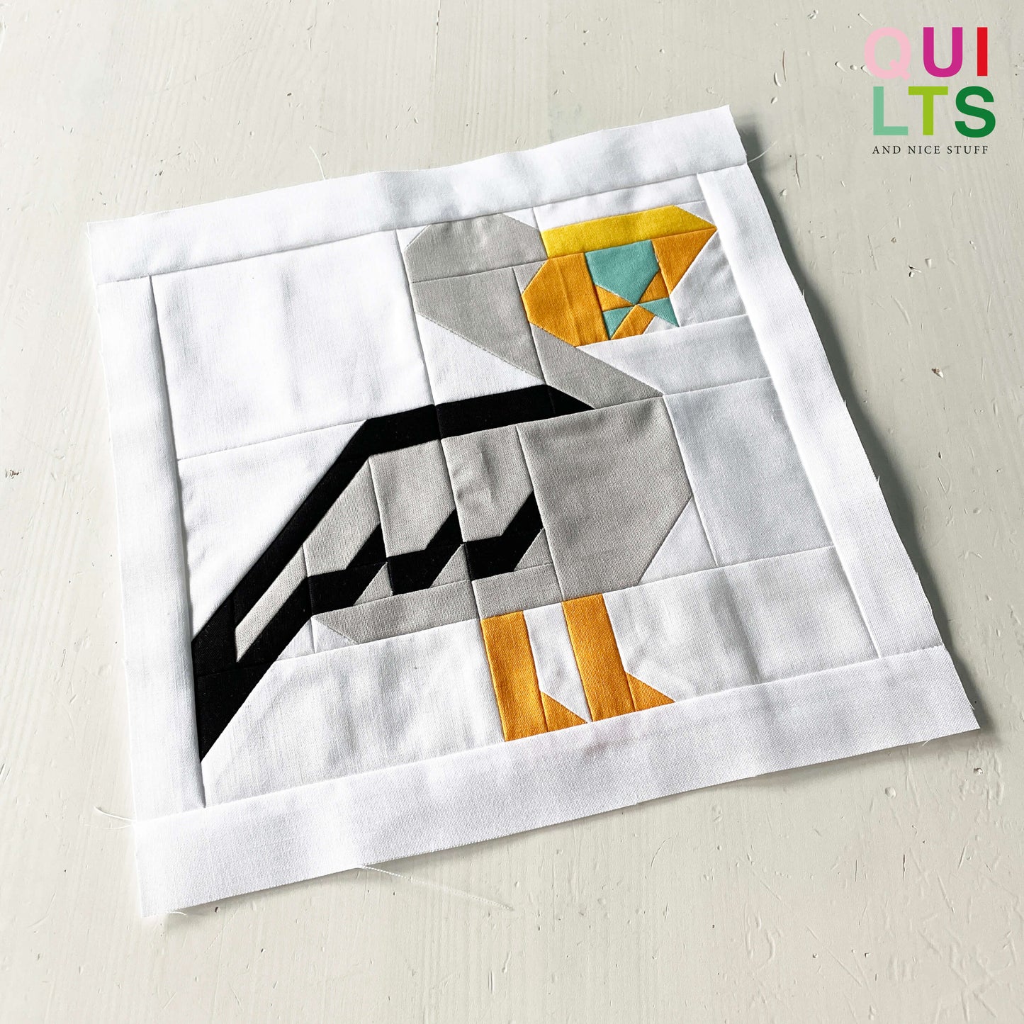 Pelican – PDF Quilt Block Pattern