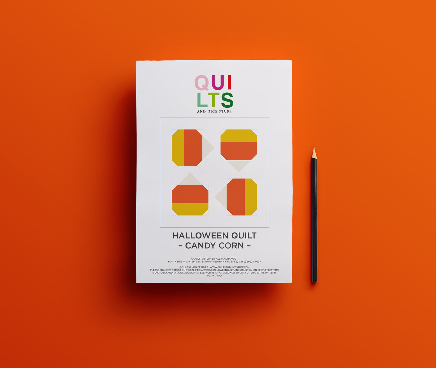 Zuckermais – PDF Quilt Block Anleitung