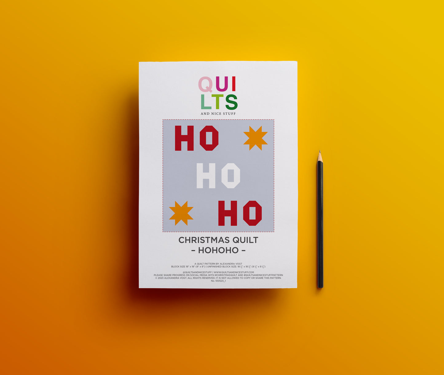 HoHoHo – PDF Quilt Block Anleitung