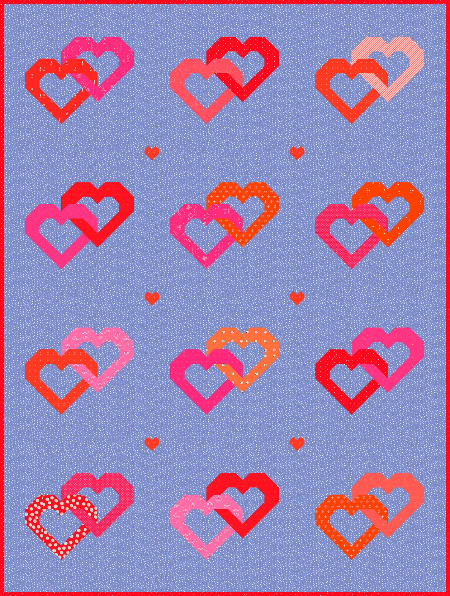 Verbundene Herzen – PDF Quilt Block Anleitung