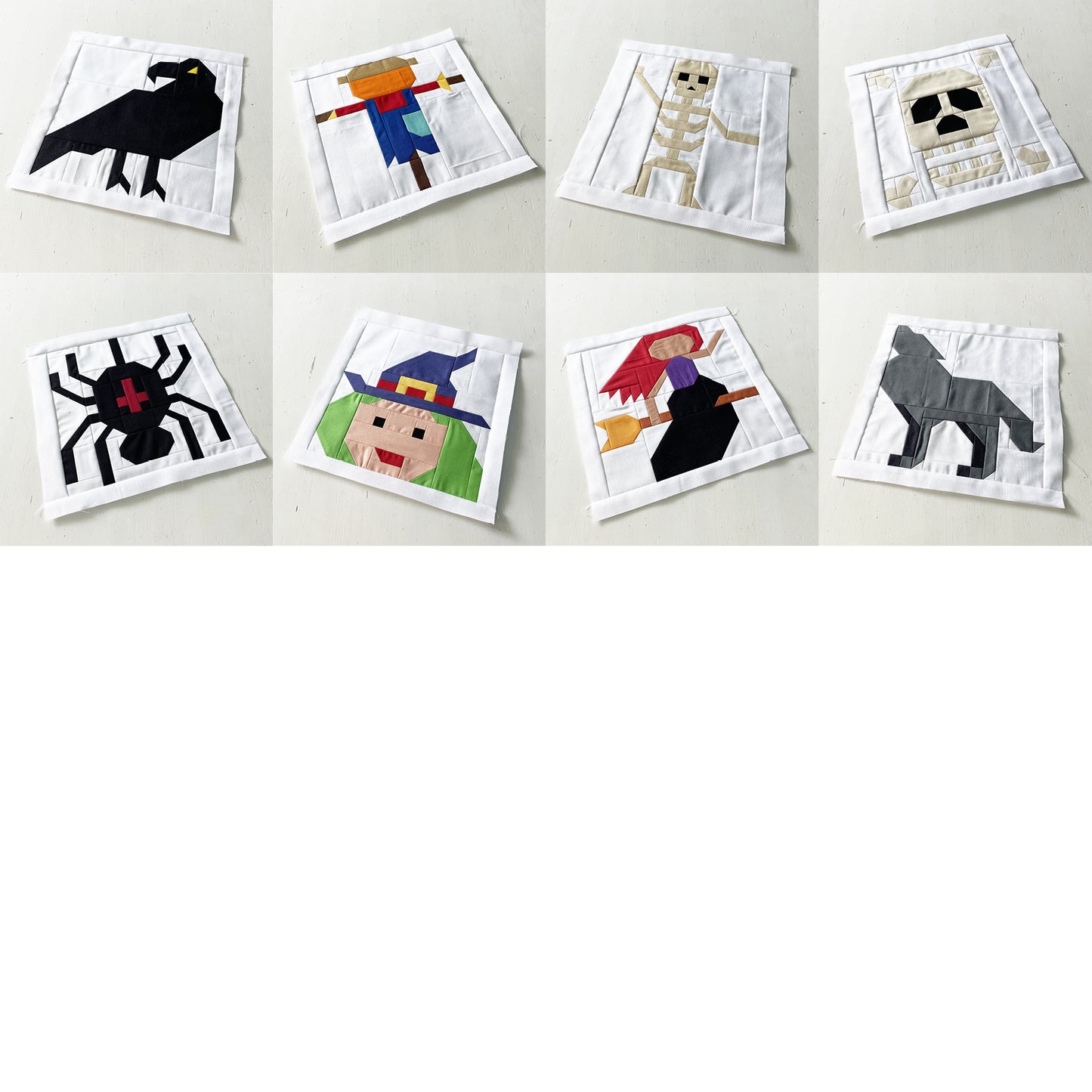 40 Halloween Quilt Block Bundle – PDF Pattern