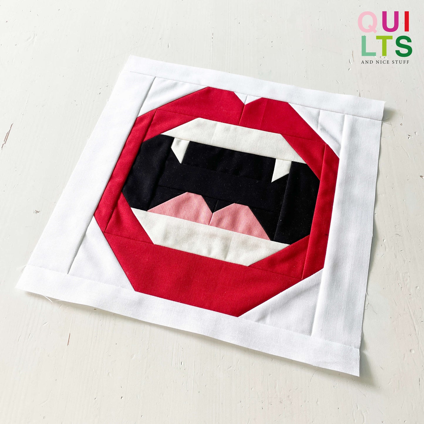 Dracula's Bite – PDF Quilt Block Pattern