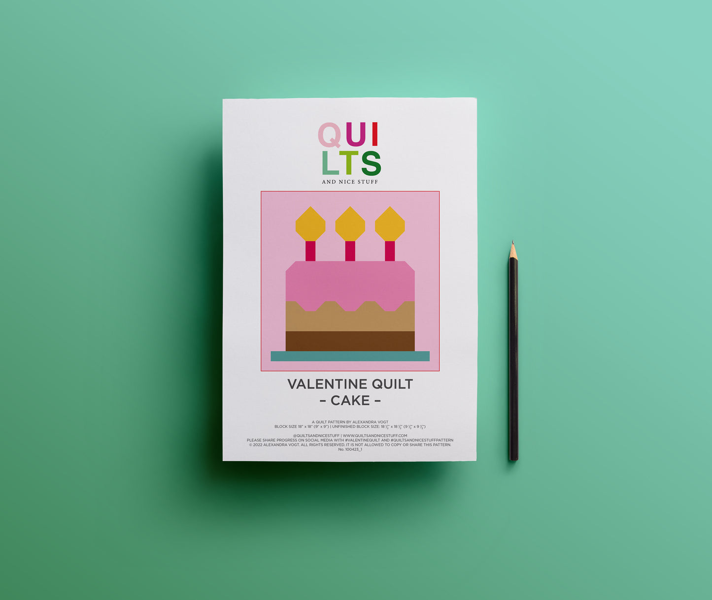 Cake – PDF Quilt Block Pattern