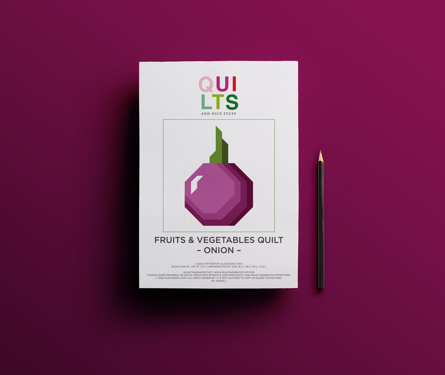 Zwiebel – PDF Quilt Block Anleitung