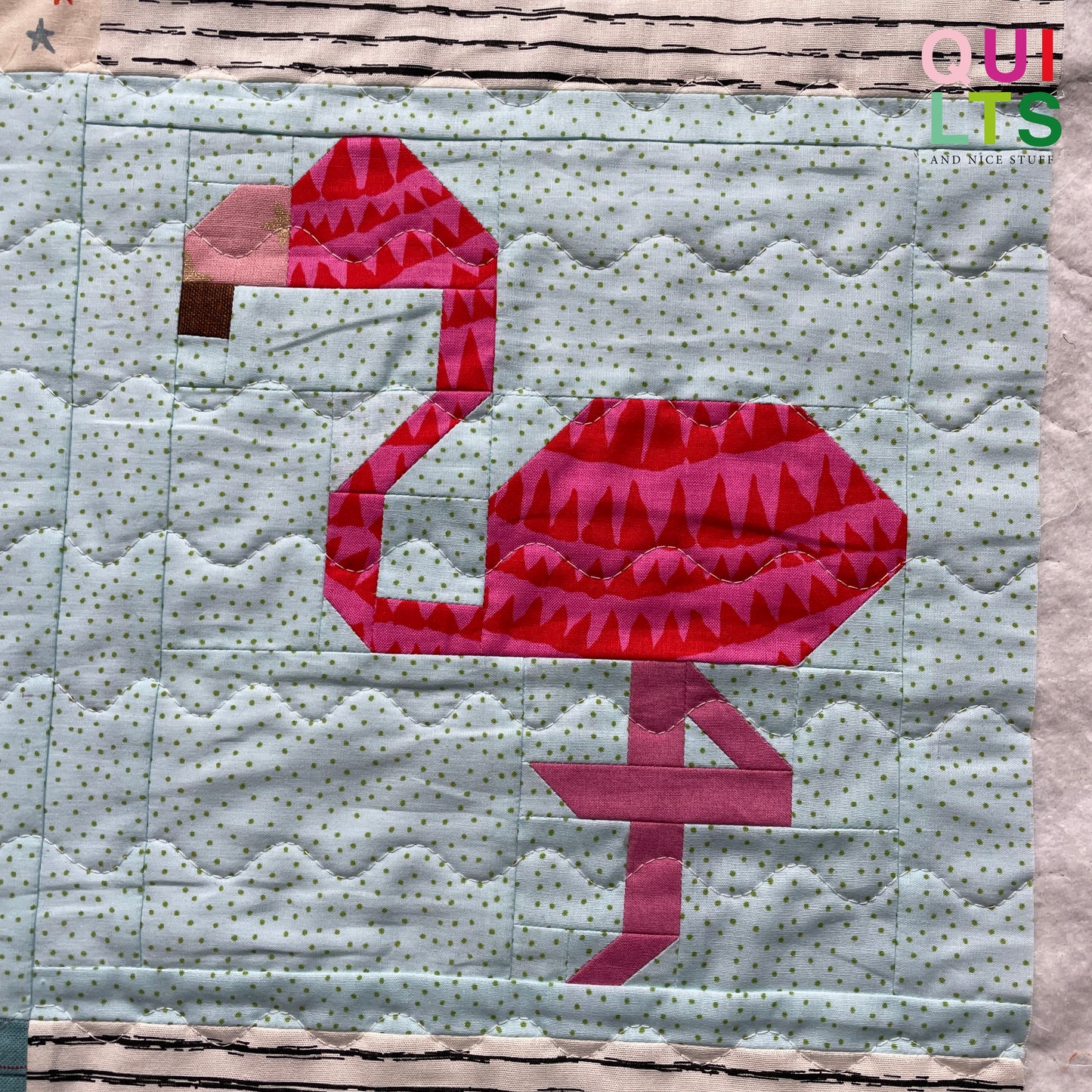 Flamingo – PDF Quilt Block Pattern