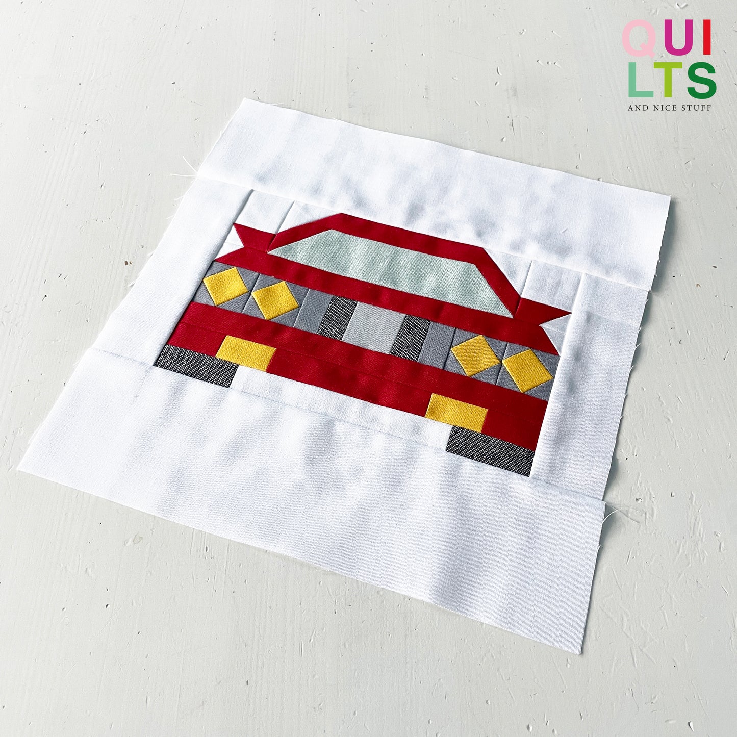 Classic Car 3 – PDF Quilt Block Pattern