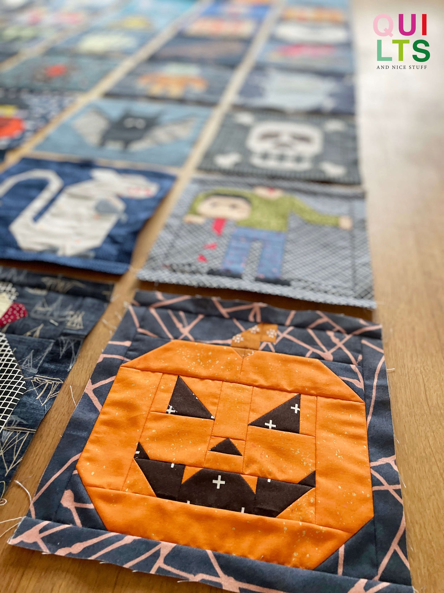 40 Halloween Quilt Block Bundle – PDF Pattern