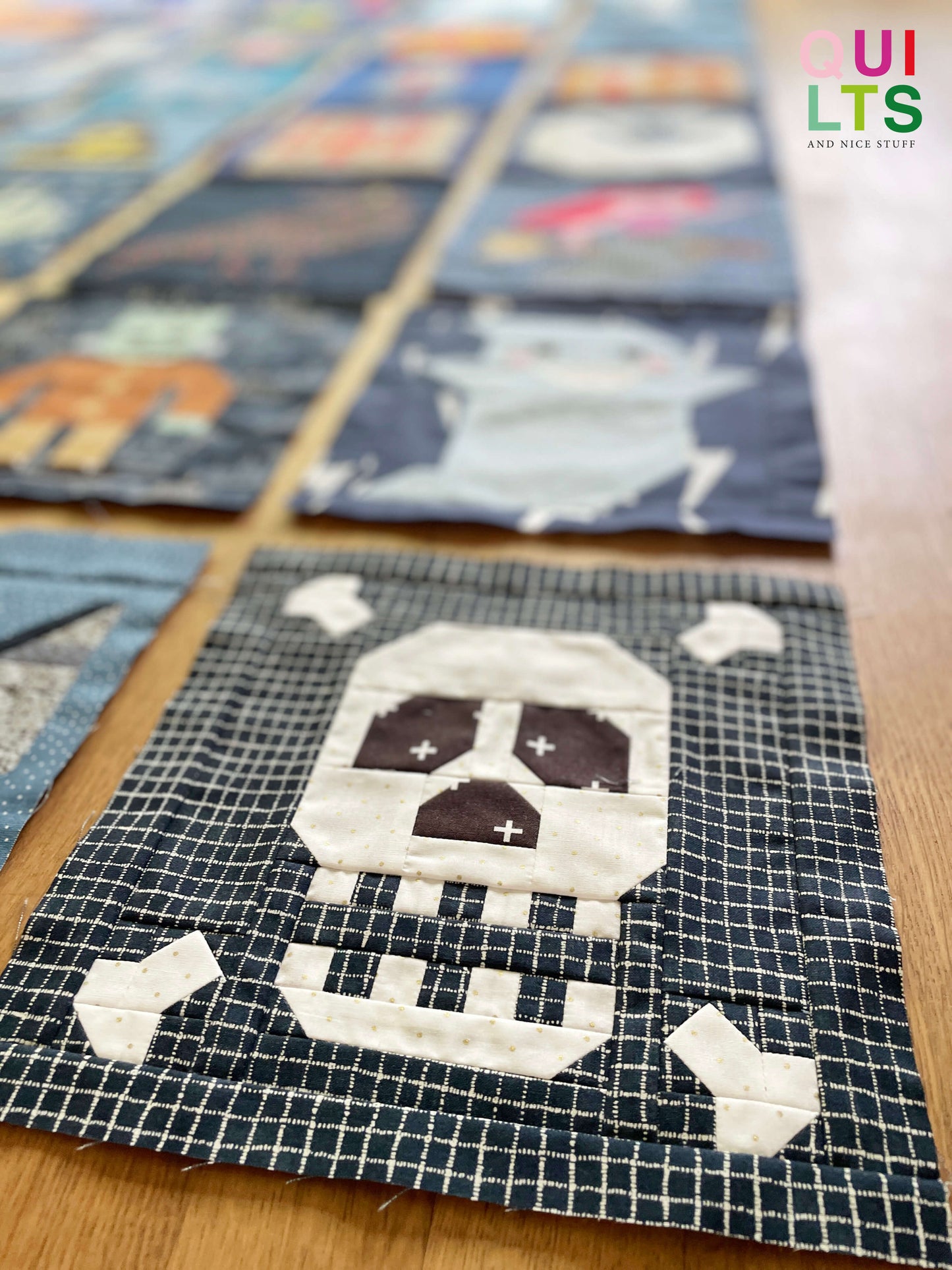 Skull – PDF Quilt Block Pattern