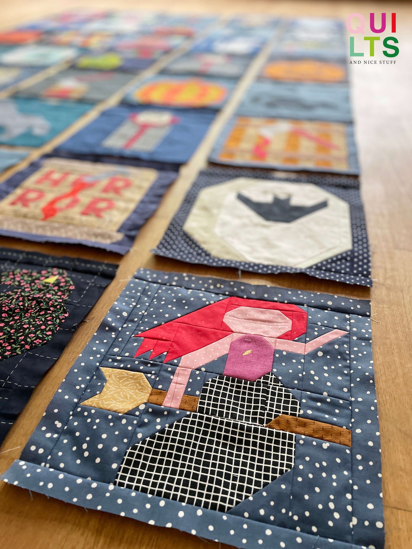 Witch on a Broom – PDF Quilt Block Pattern