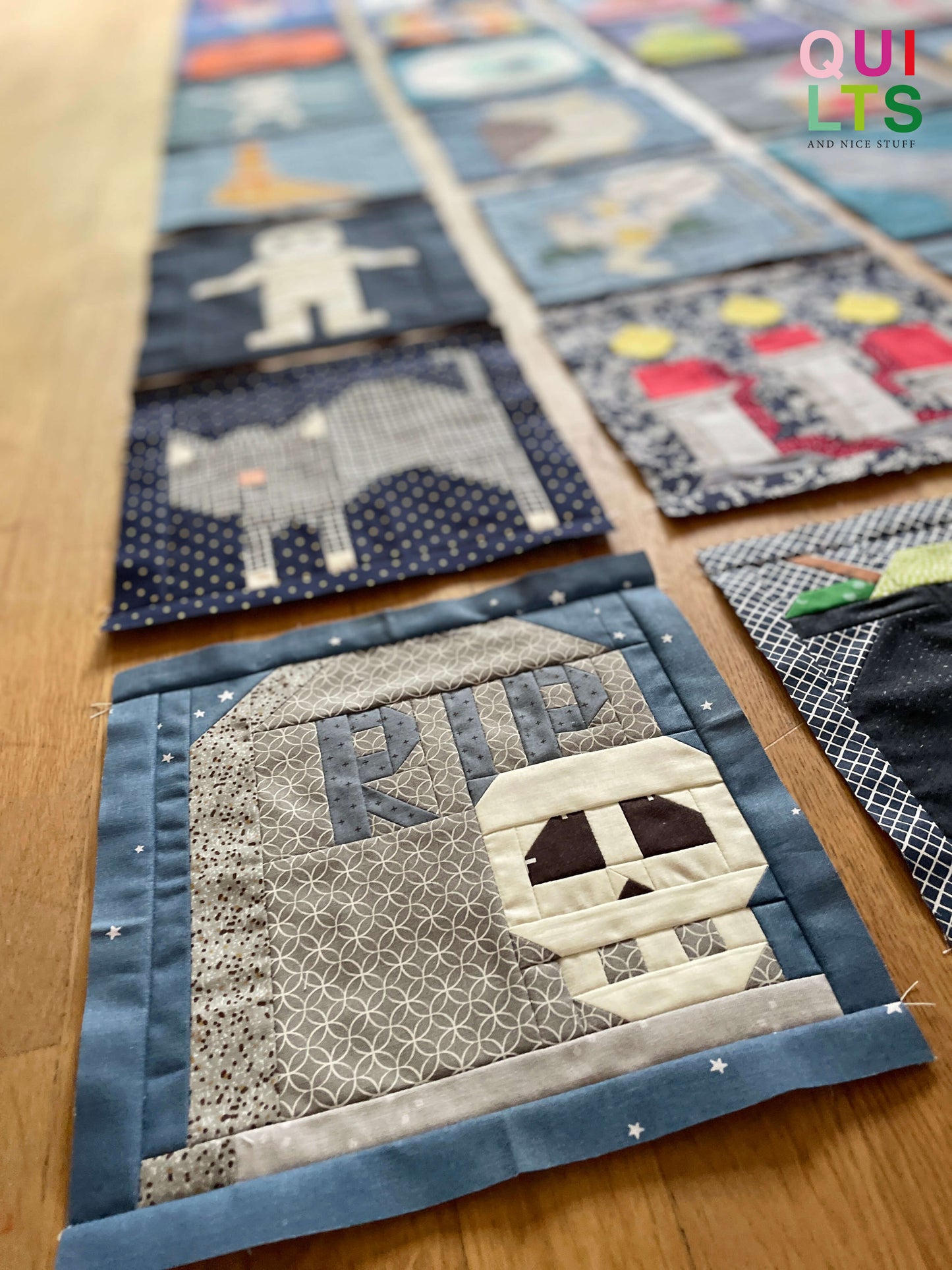 40 Halloween Quilt Block Bundle – PDF Pattern