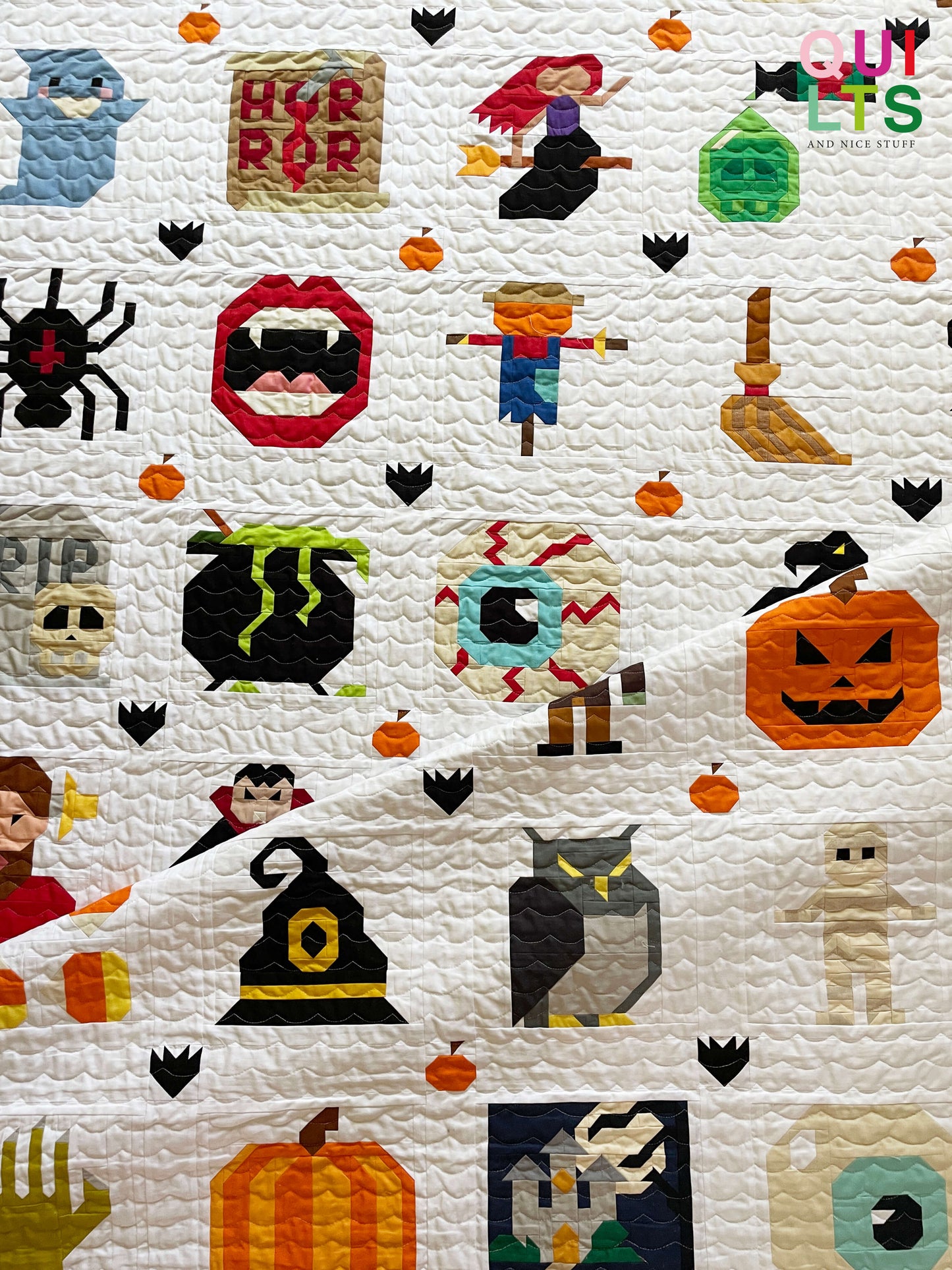 40 Halloween Quilt Block Bundle – PDF Pattern