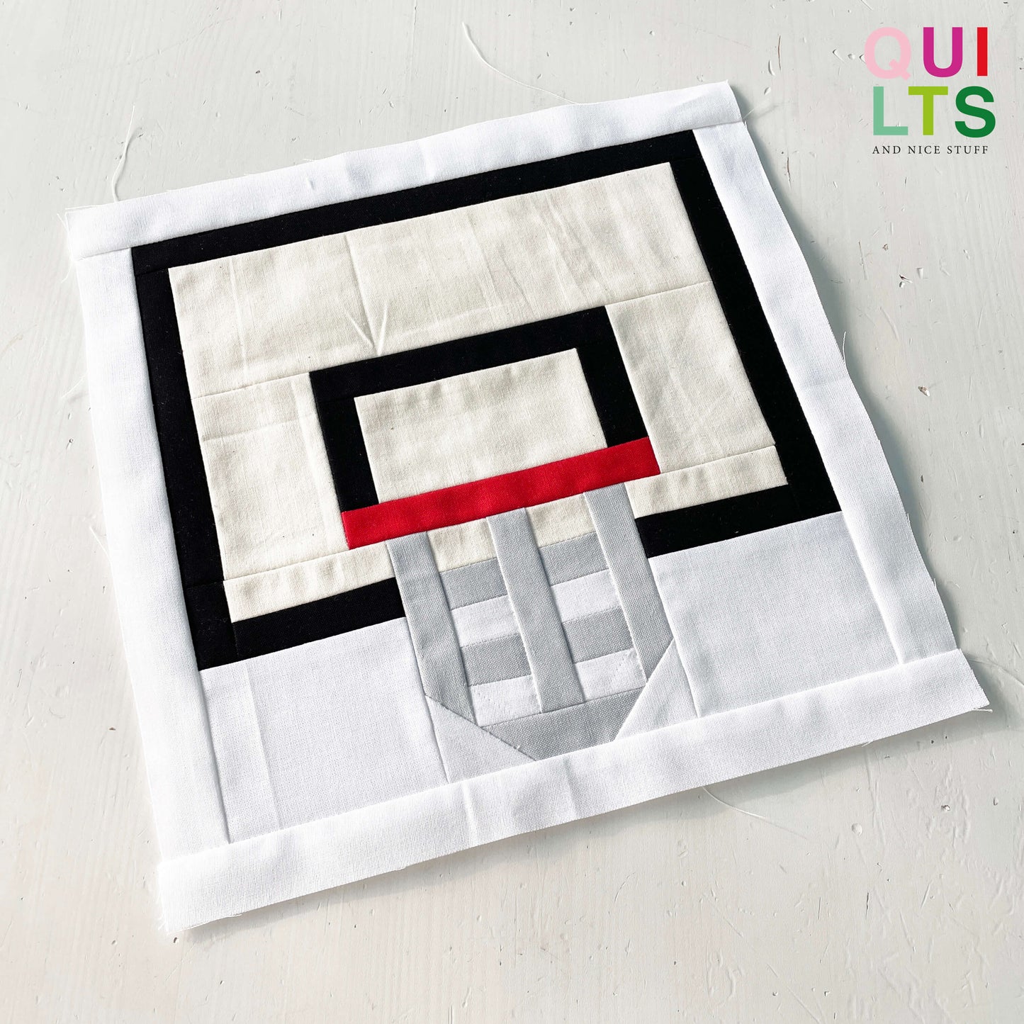 Basketballkorb – PDF Quilt Block Anleitung