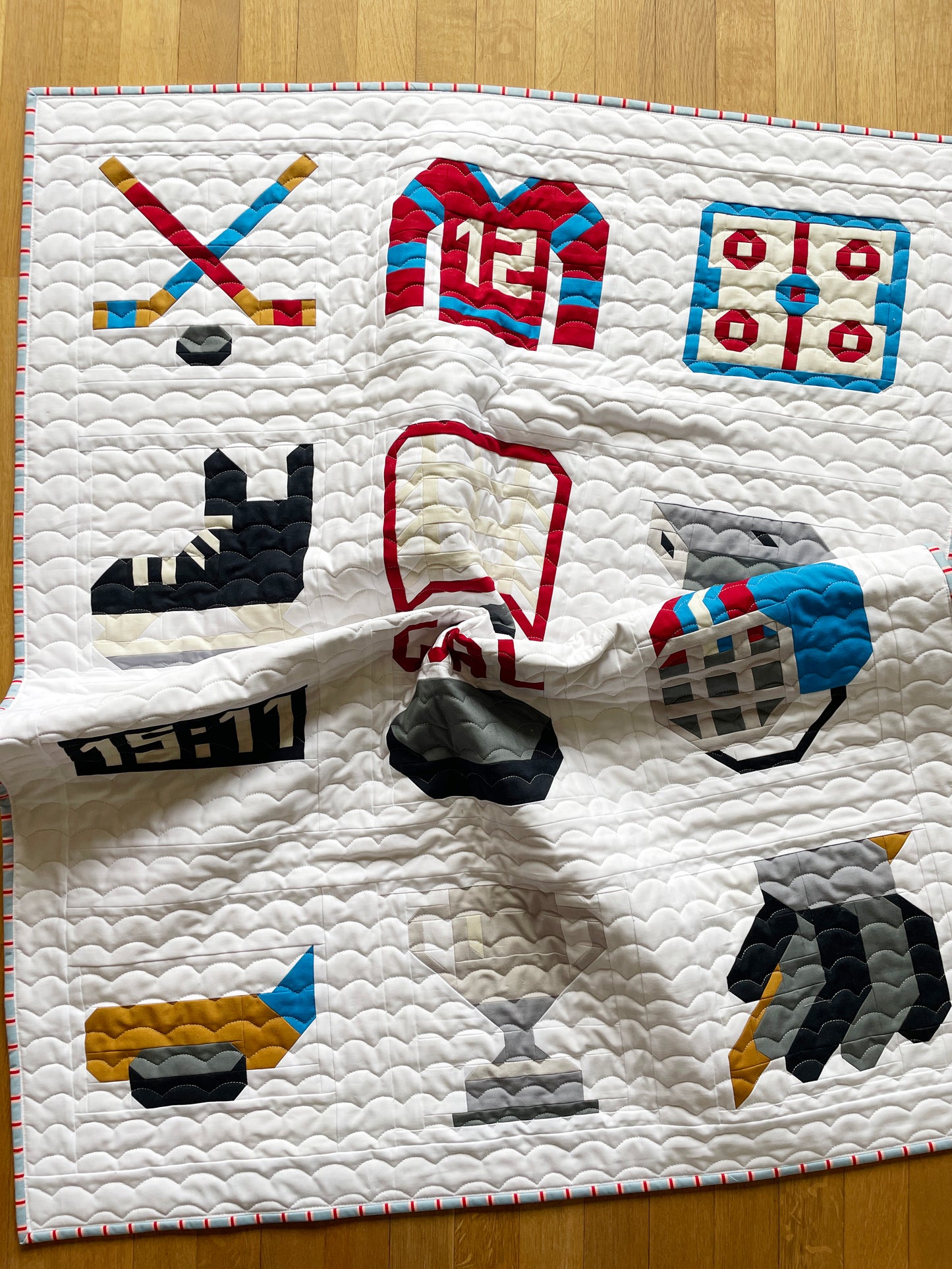 13 Ice Hockey Block Bundle – PDF Pattern – Sport Quilt