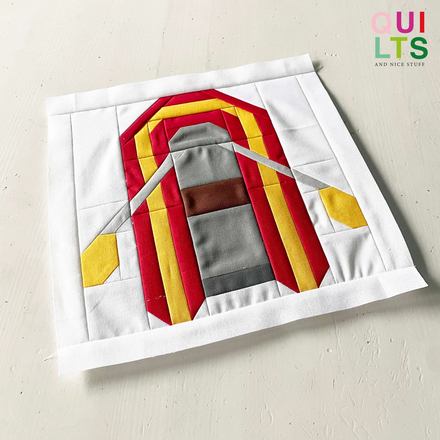 Rafting Boat – PDF Quilt Block Pattern