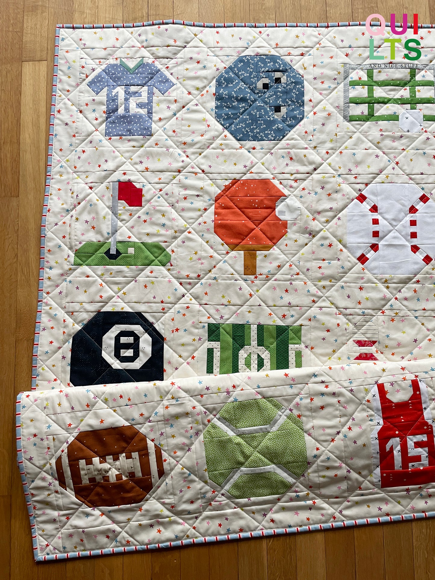 Fußball – PDF Quilt Block Anleitung