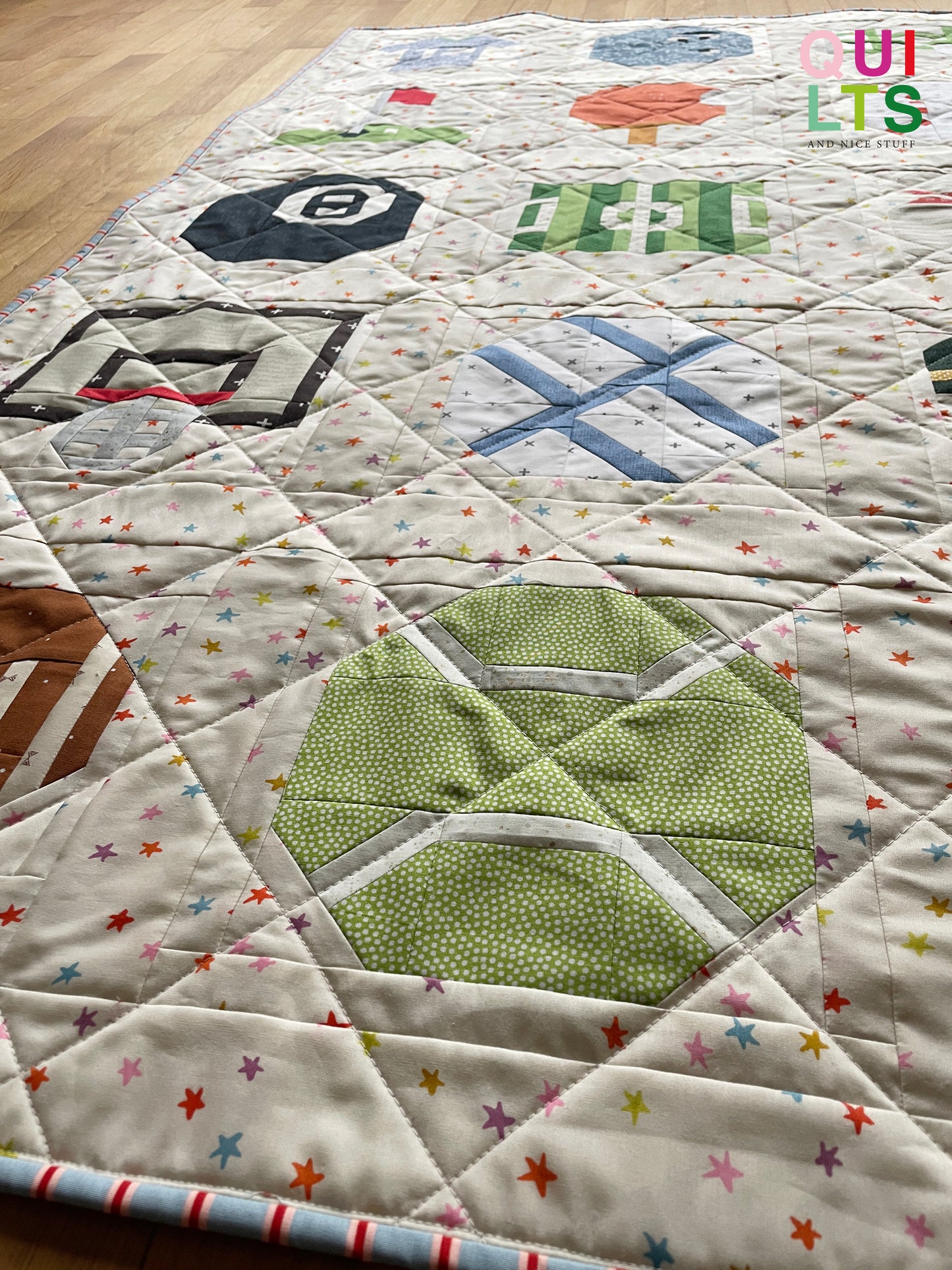 Tennisball – PDF Quilt Block Anleitung