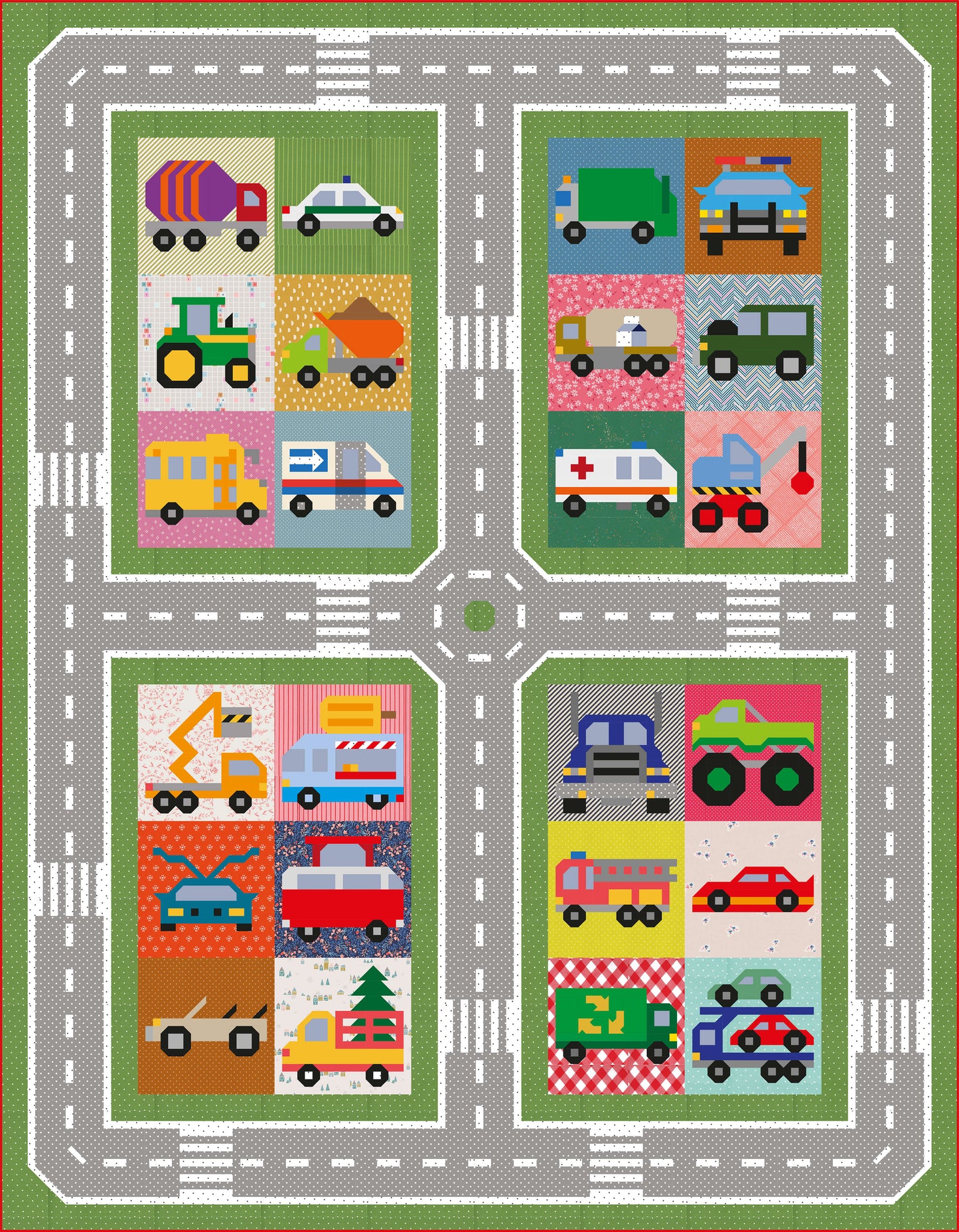 12 Road Block Bundle - PDF Pattern