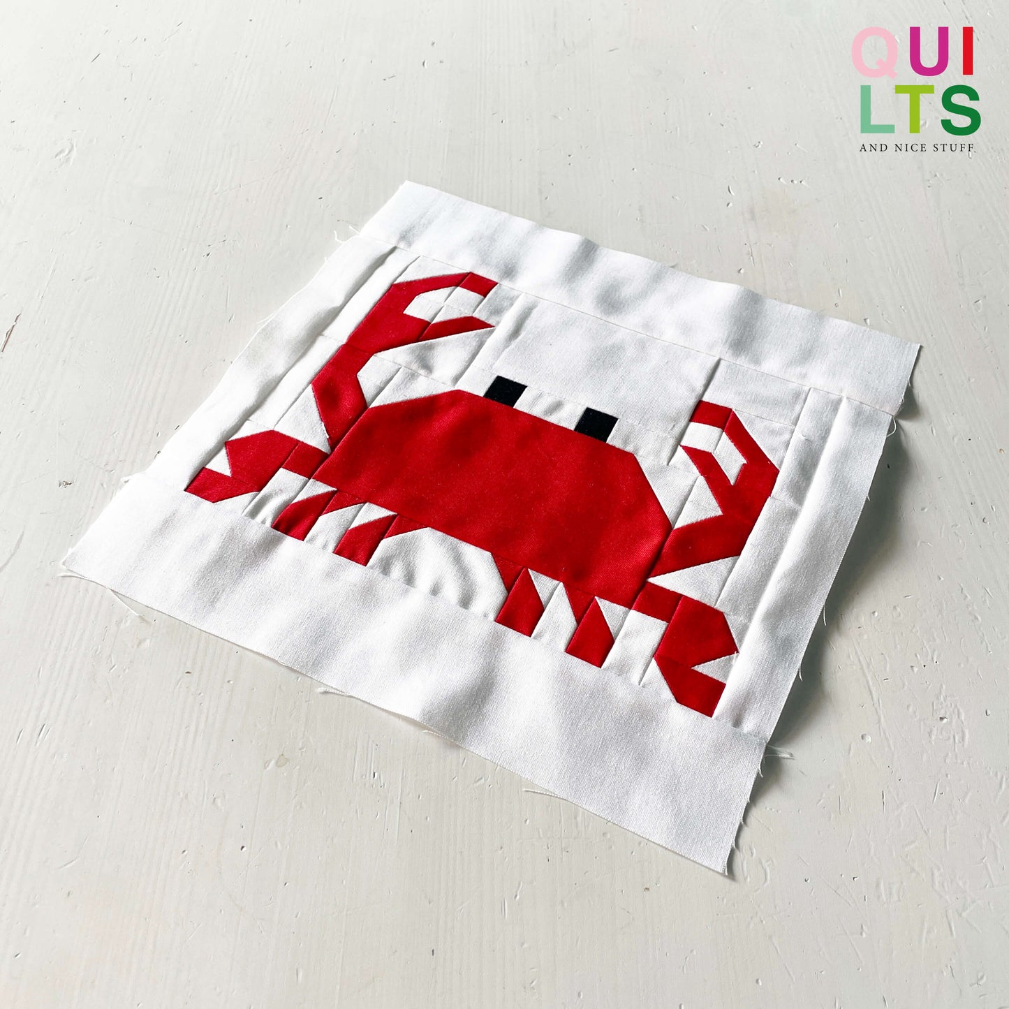 Crab – PDF Quilt Block Pattern