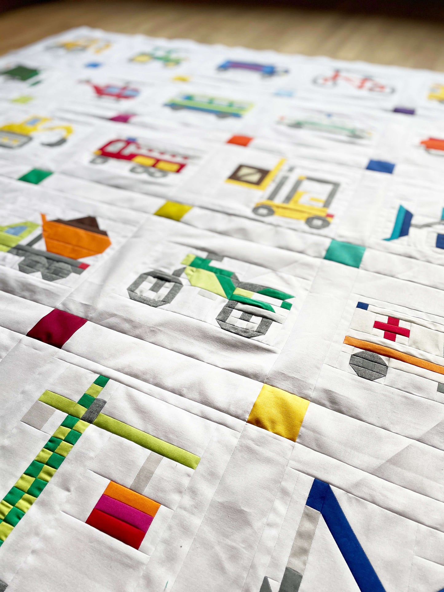 Lastwagen Front – PDF Quilt Block Anleitung