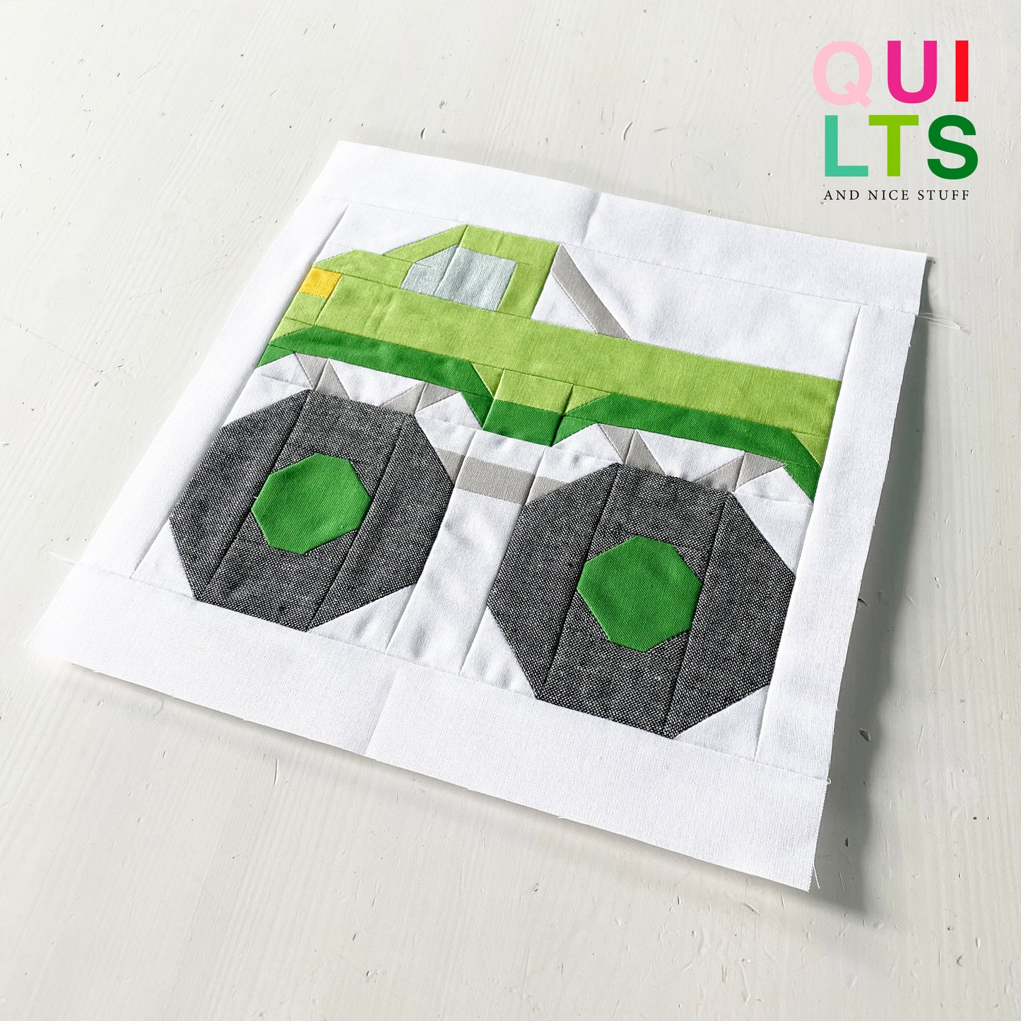 Monster Truck – PDF Quilt Block Anleitung