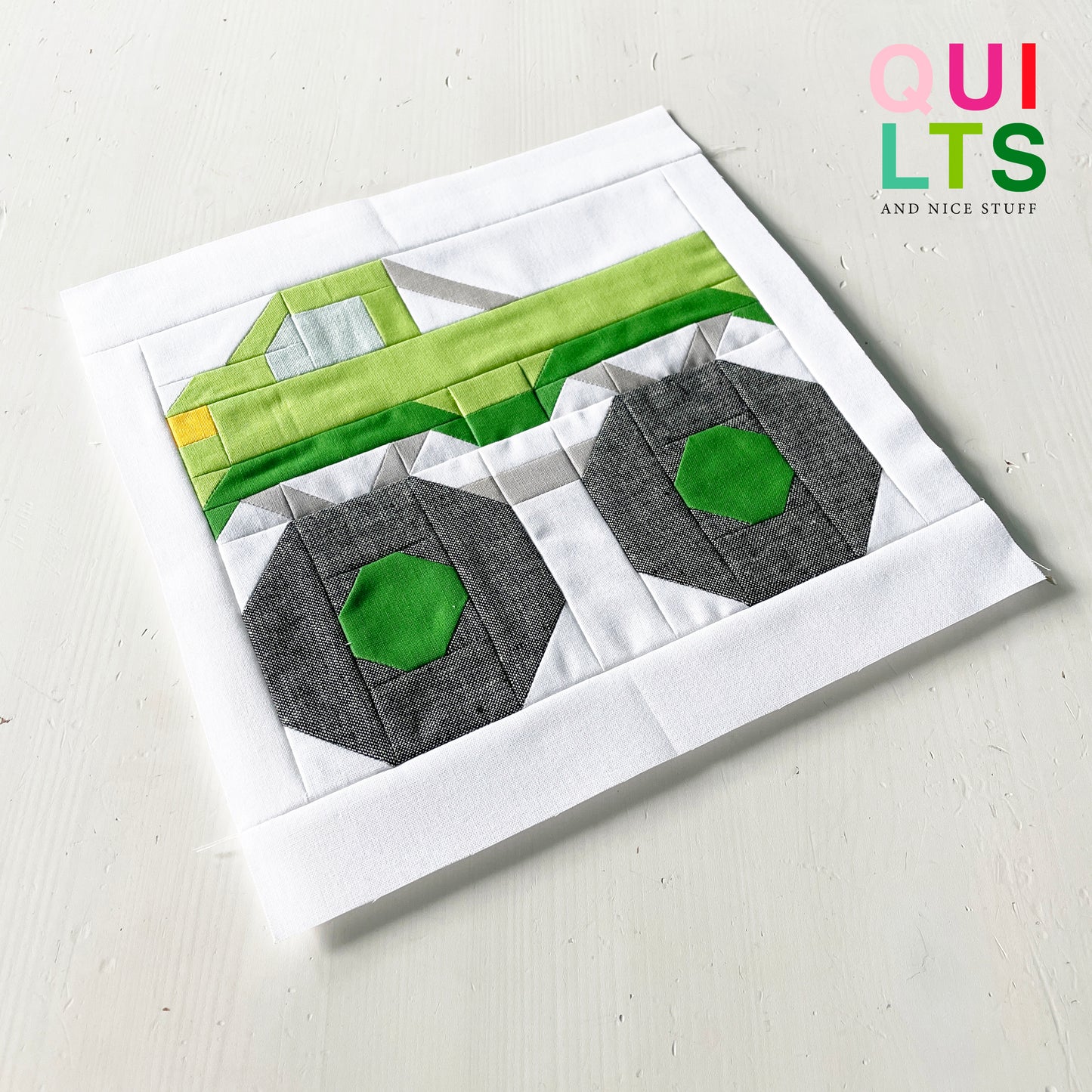 Monster Truck – PDF Quilt Block Anleitung