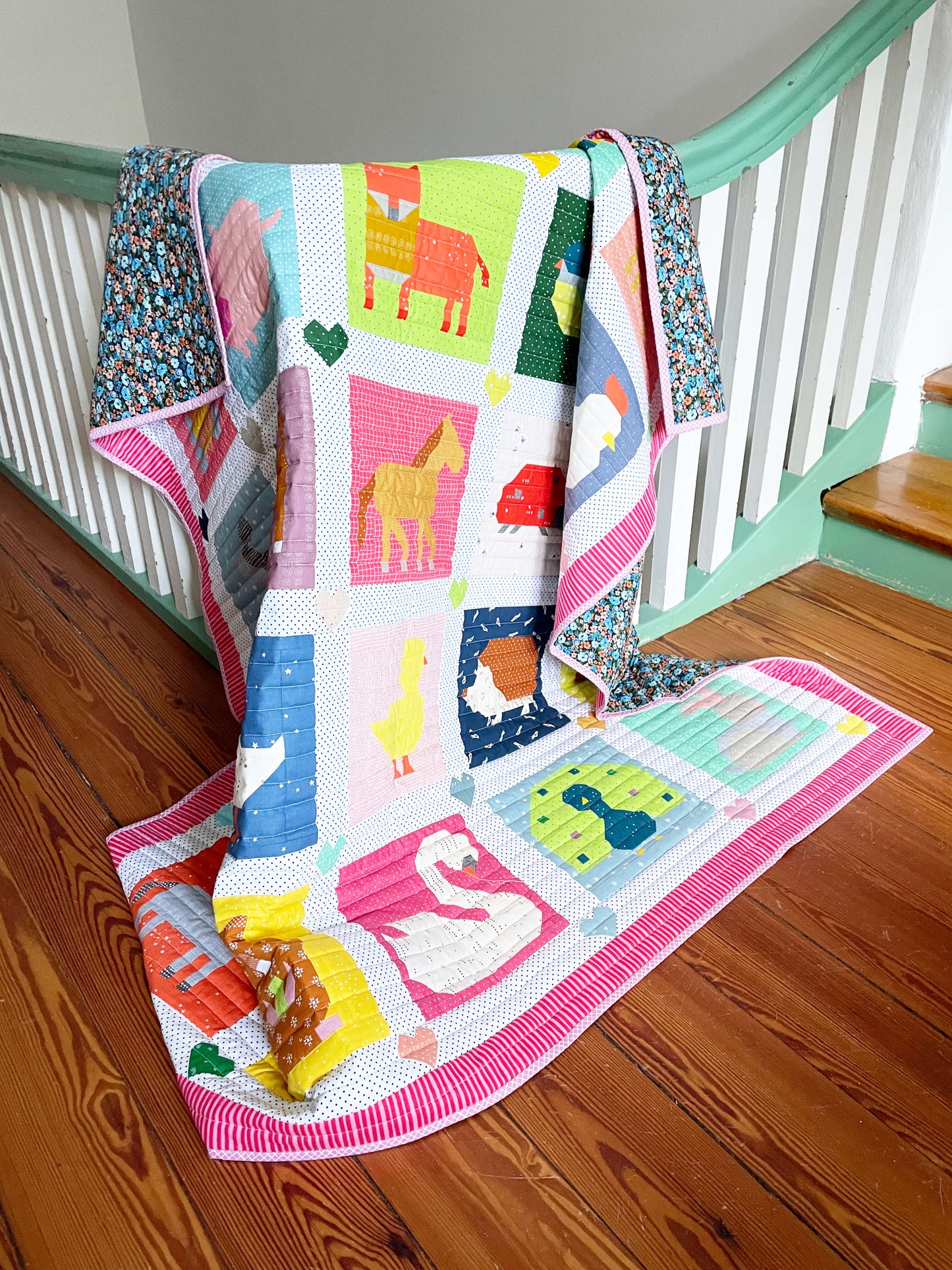 Pfau 1 – PDF Quilt Block Anleitung