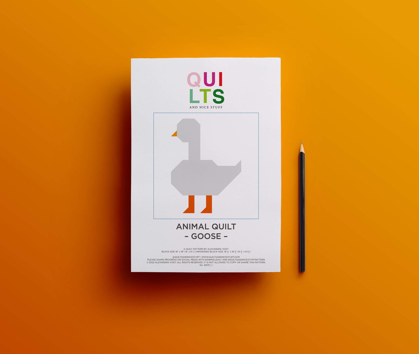 Gans – PDF Quilt Block Anleitung