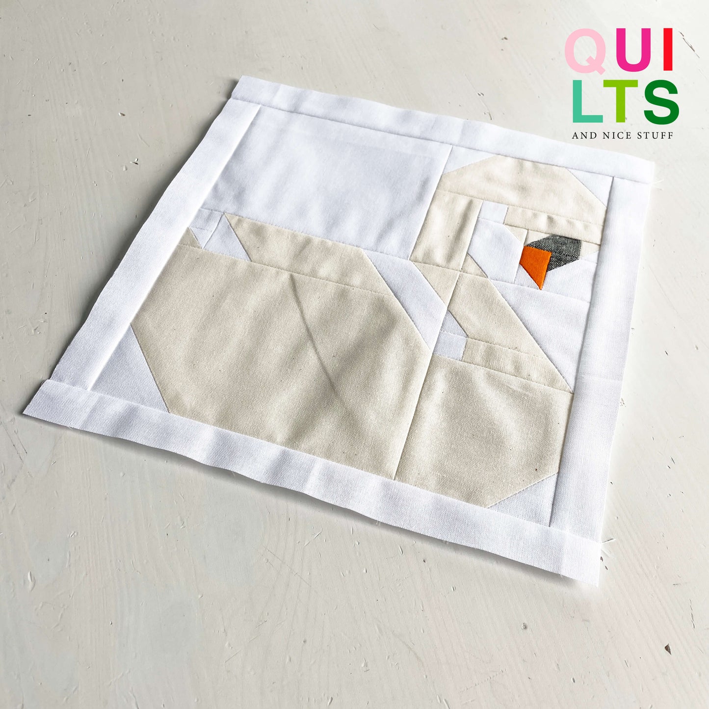 Schwan – PDF Quilt Block Anleitung