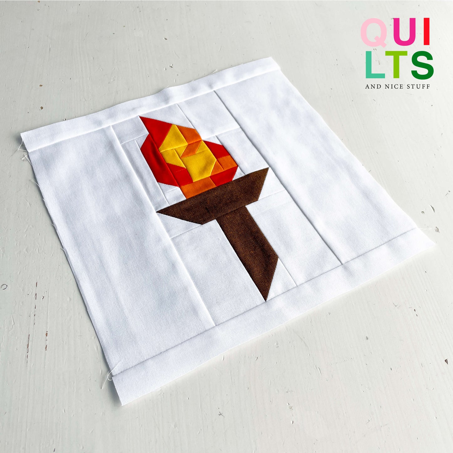 Fackel – PDF Quilt Block Anleitung