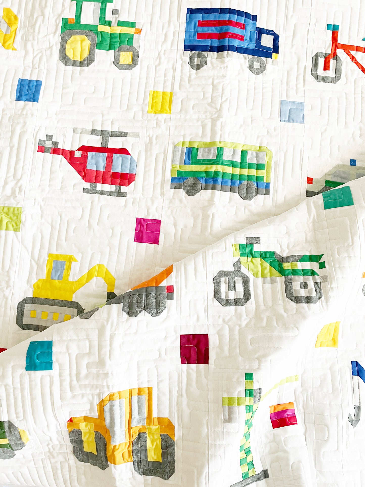 Xylophon Truck – PDF Quilt Block Pattern