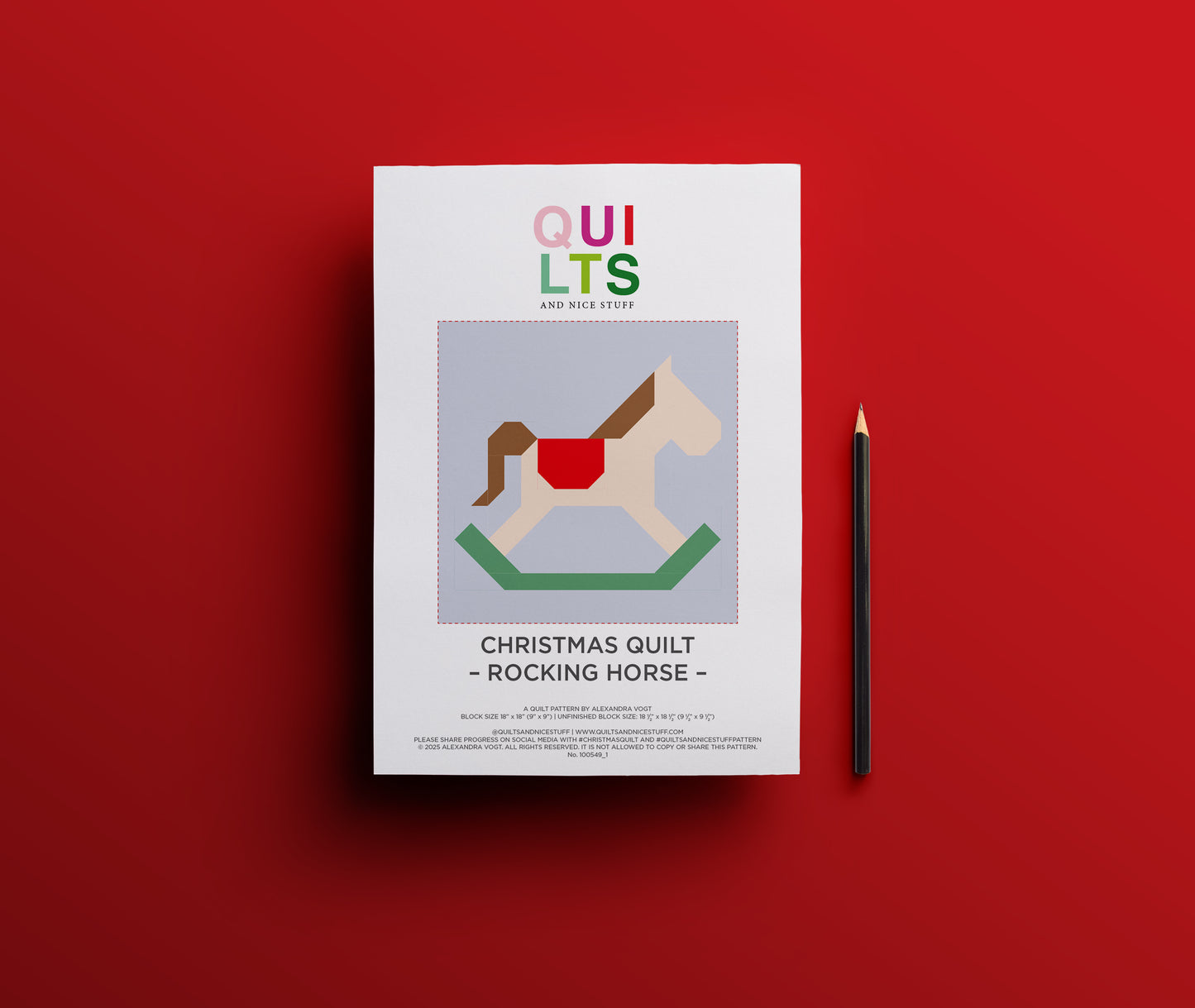 Schaukelpferd – PDF Quilt Block Anleitung