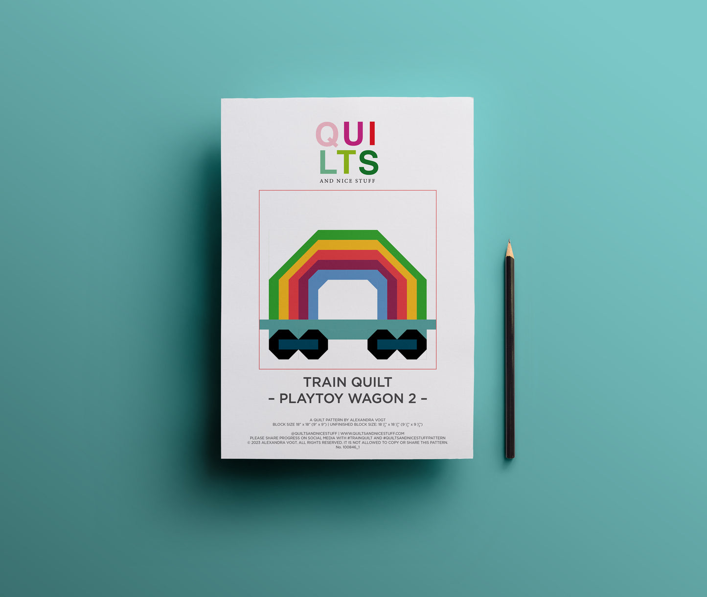 Spielzeug-Waggon 2 – PDF Quilt Block Anleitung