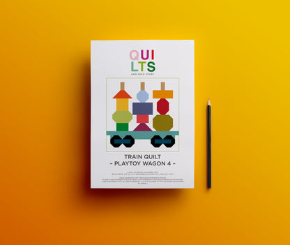 Spielzeug-Waggon 4 – PDF Quilt Block Anleitung