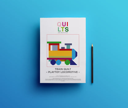 Spielzeug-Lokomotive – PDF Quilt Block Anleitung