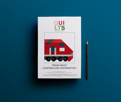 Australische Lokomotive – PDF Quilt Block Anleitung