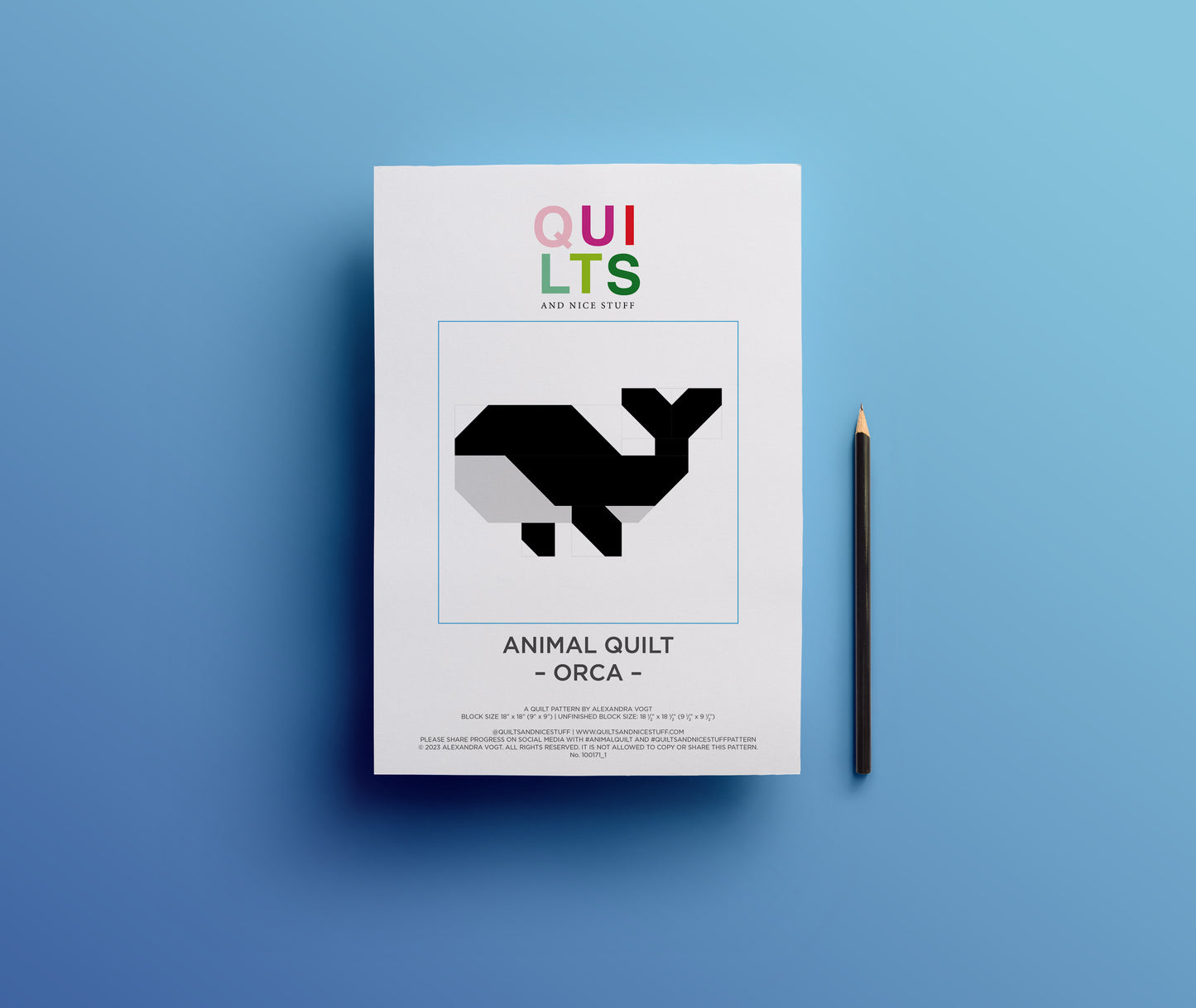 Orca – PDF Quilt Block Anleitung