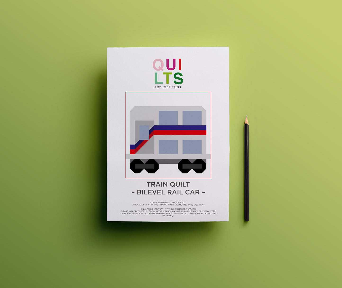 Double-decker Coach – PDF Quilt Block Pattern