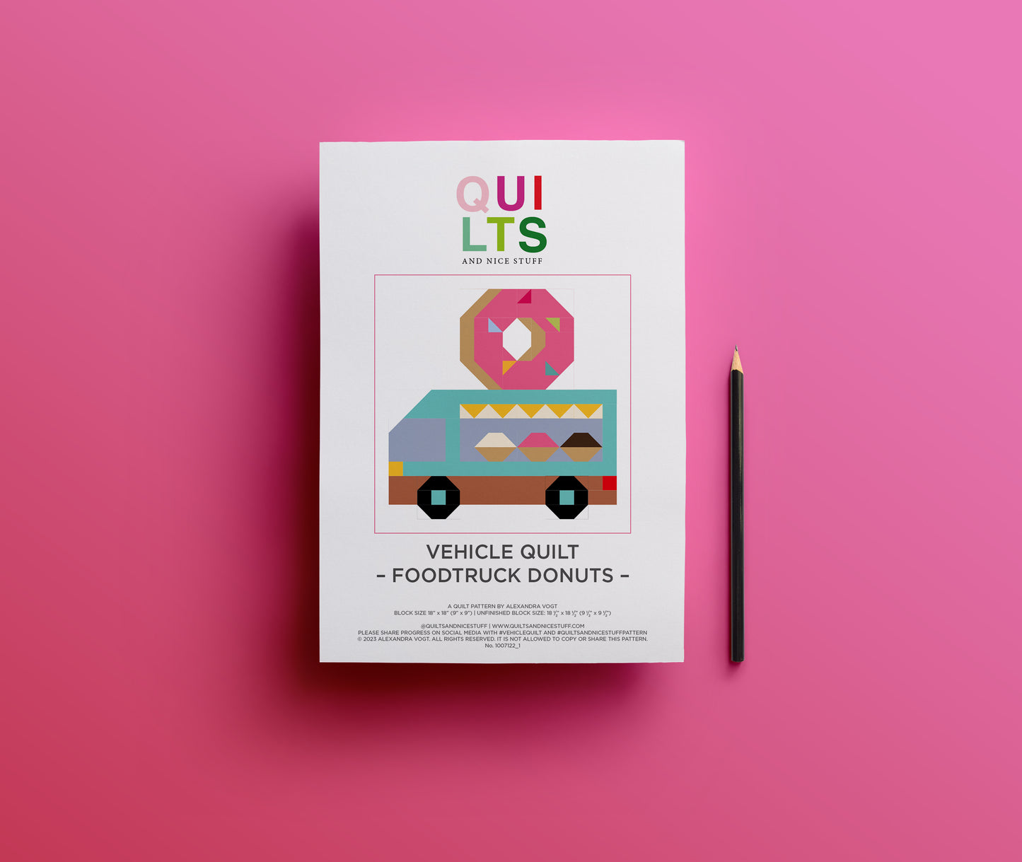 Foodtruck Donuts – PDF Quilt Block Pattern