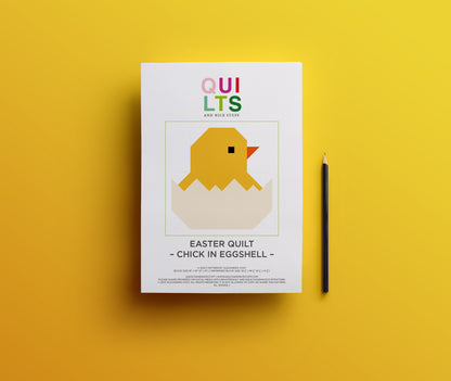 Küken in Eierschale – PDF Quilt Block Anleitung