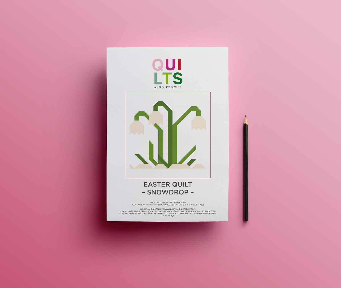 Schneeglöckchen – PDF Quilt Block Anleitung