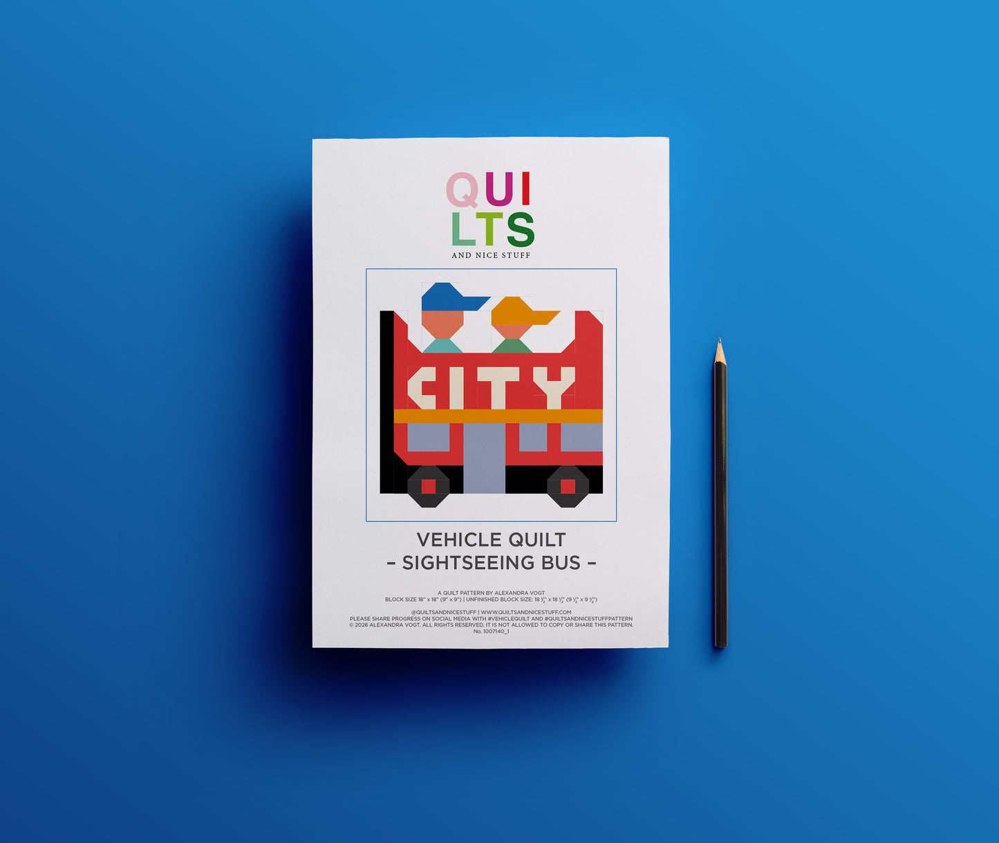 Sightseeing Bus – PDF Quilt Block Pattern