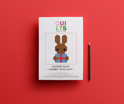 Hase mit Geschenk – PDF Quilt Block Anleitung